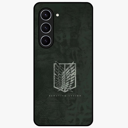 Wings Of Freedom Glass Case showing flat back view with symbolic wings artwork and glossy glass finish.