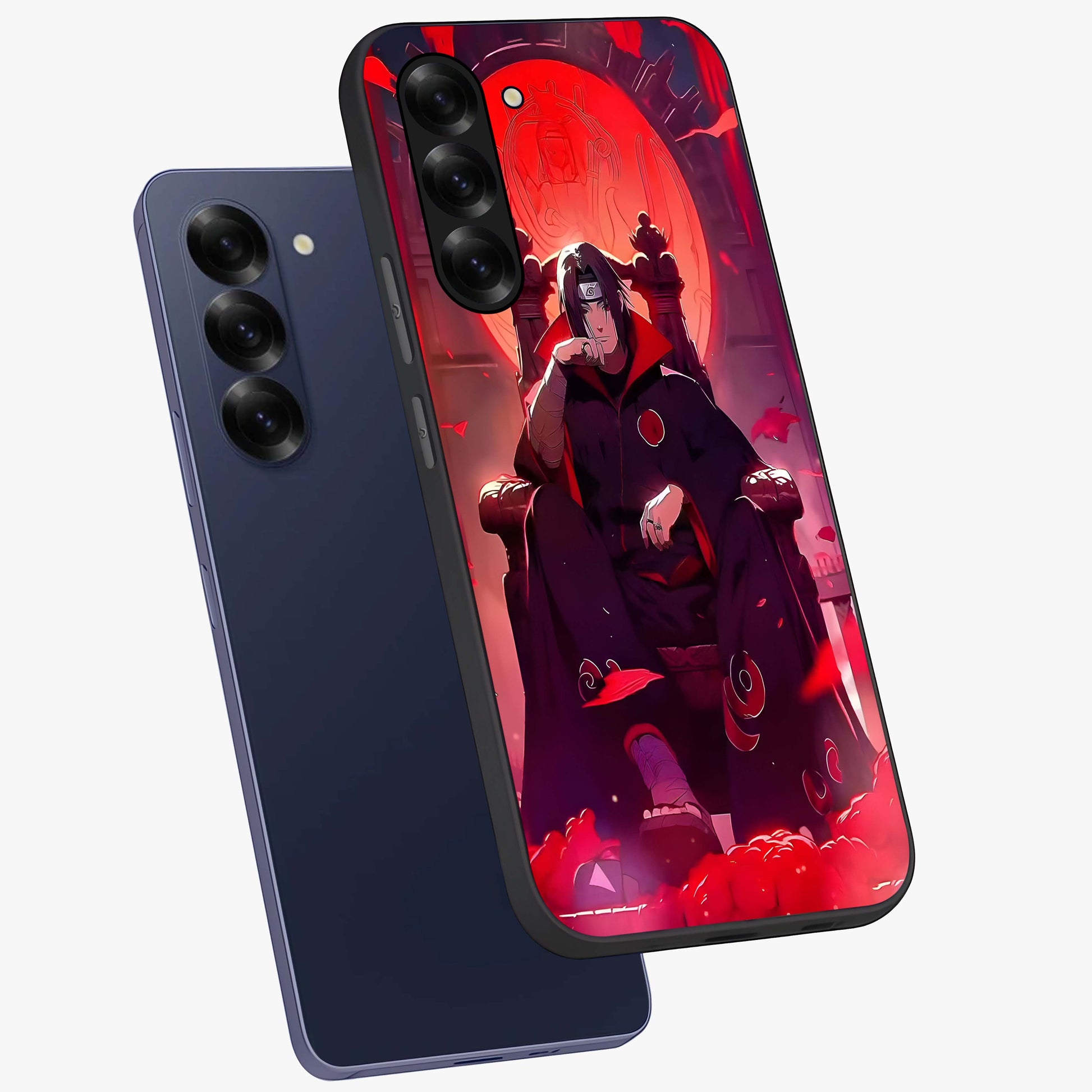 Blood Moon Sovereign Glass Case displayed in angled mockup highlighting dark celestial moon design and dramatic theme.