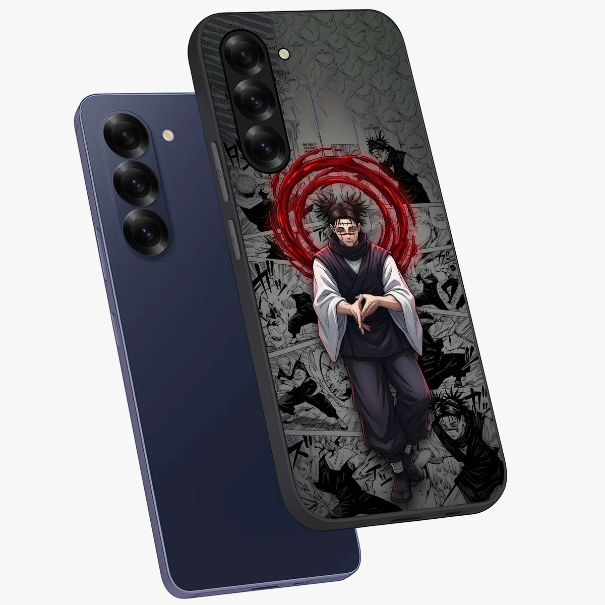 Cursed Ritual Ascension Glass Case displayed in angled mockup highlighting mystical ritual illustration with supernatural aesthetic.