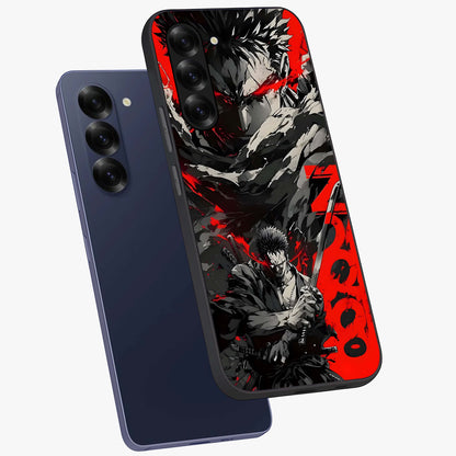 Demon Sword Resolve Glass Case displayed in angled mockup highlighting powerful demon sword illustration with dark fantasy aesthetic.