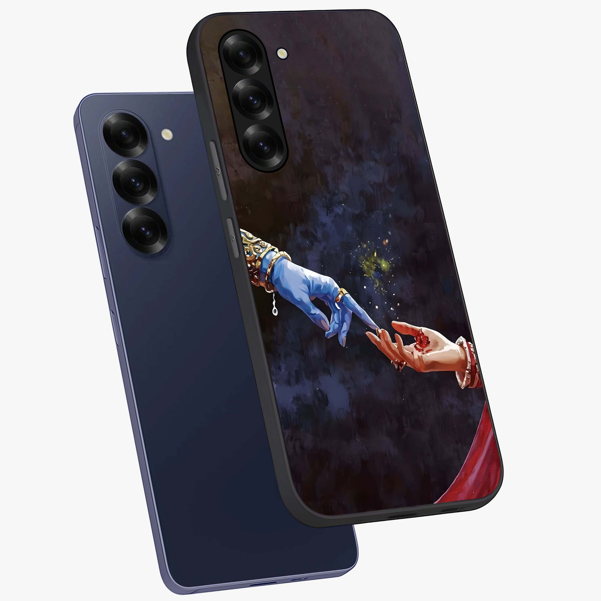 Divine Touch Eternal Glass Case displayed in angled mockup highlighting elegant divine inspired design with calm aesthetic style.
