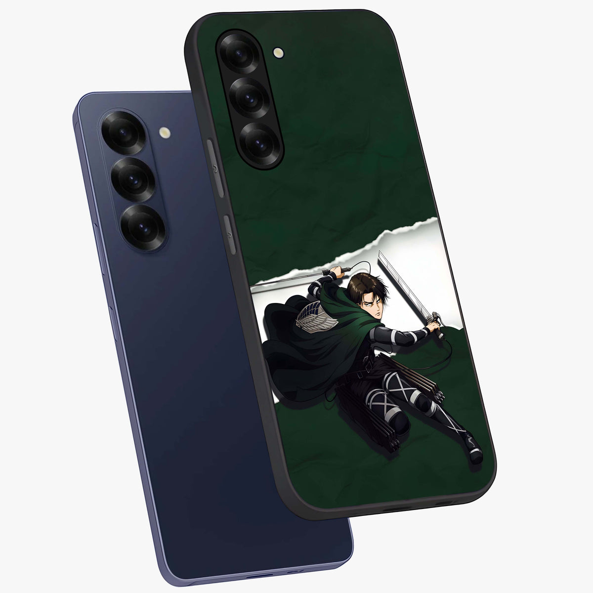 Emerald War Vanguard Glass Case displayed in angled mockup highlighting intense battle inspired design with emerald tone aesthetic.
