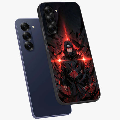 Focused Blade Discipline Glass Case displayed in angled mockup highlighting clean minimal text artwork with modern aesthetic style.