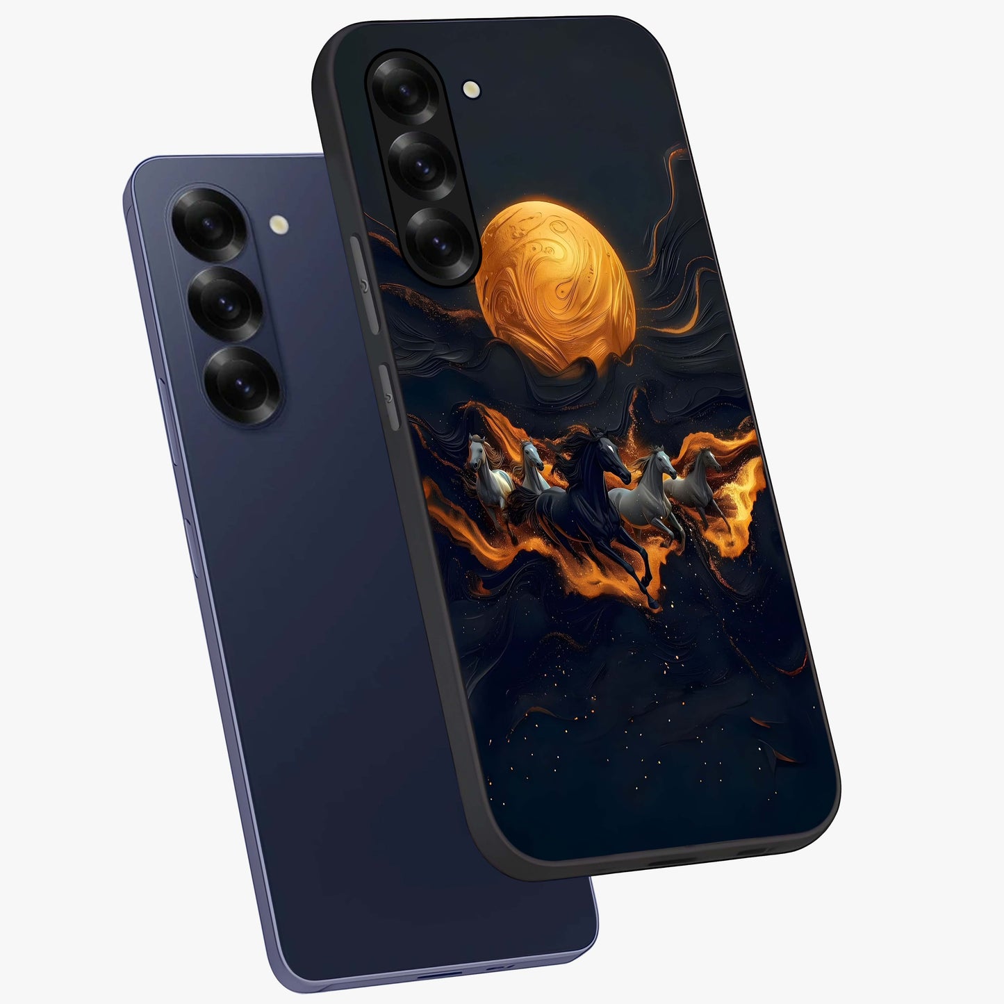 Golden Royal Heritage Glass Case displayed in angled mockup highlighting luxurious heritage design with golden aesthetic style.