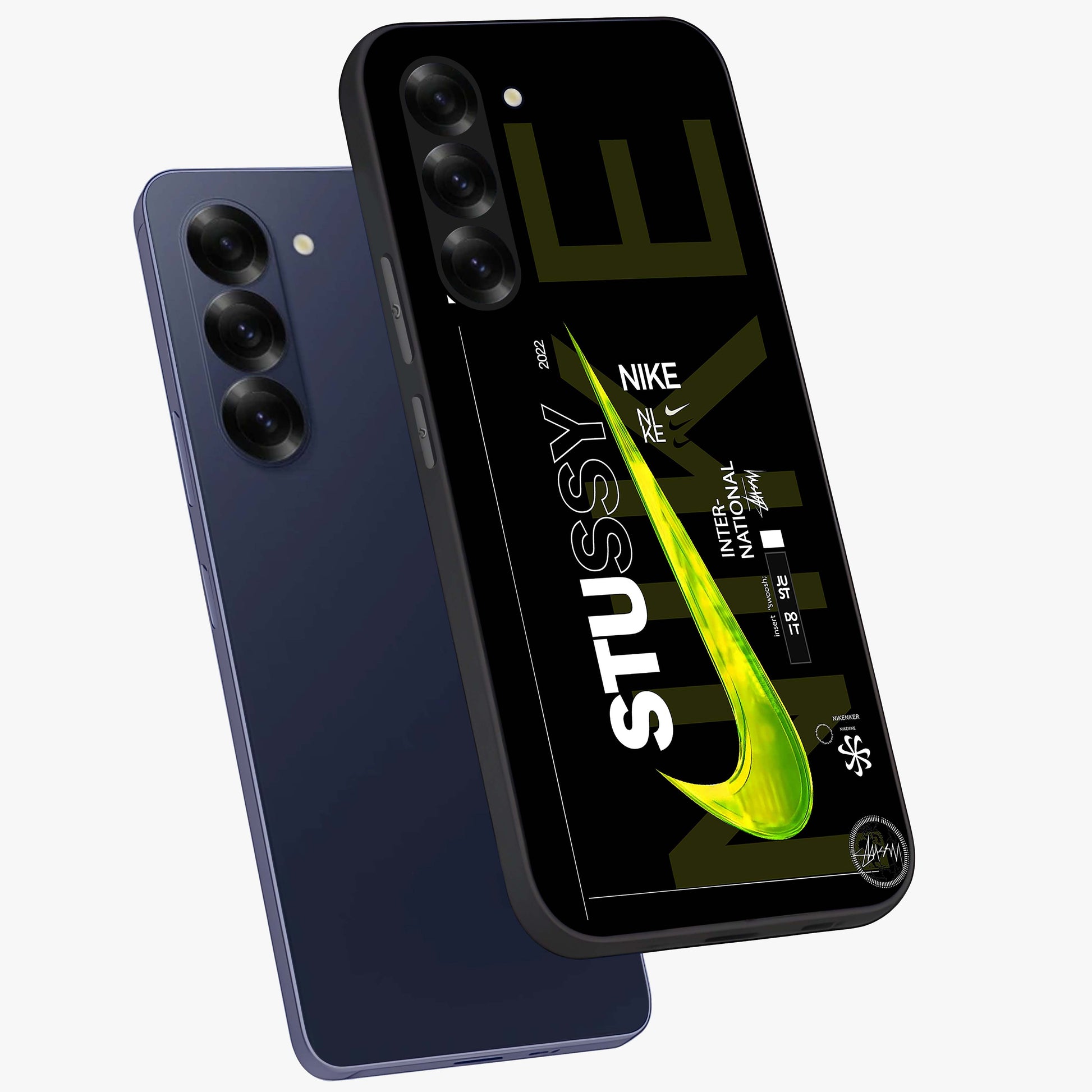 Neon Street Edition Glass Case displayed in angled mockup highlighting vibrant urban design with bold street aesthetic.