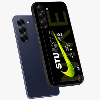 Neon Street Edition Glass Case displayed in angled mockup highlighting vibrant urban design with bold street aesthetic.