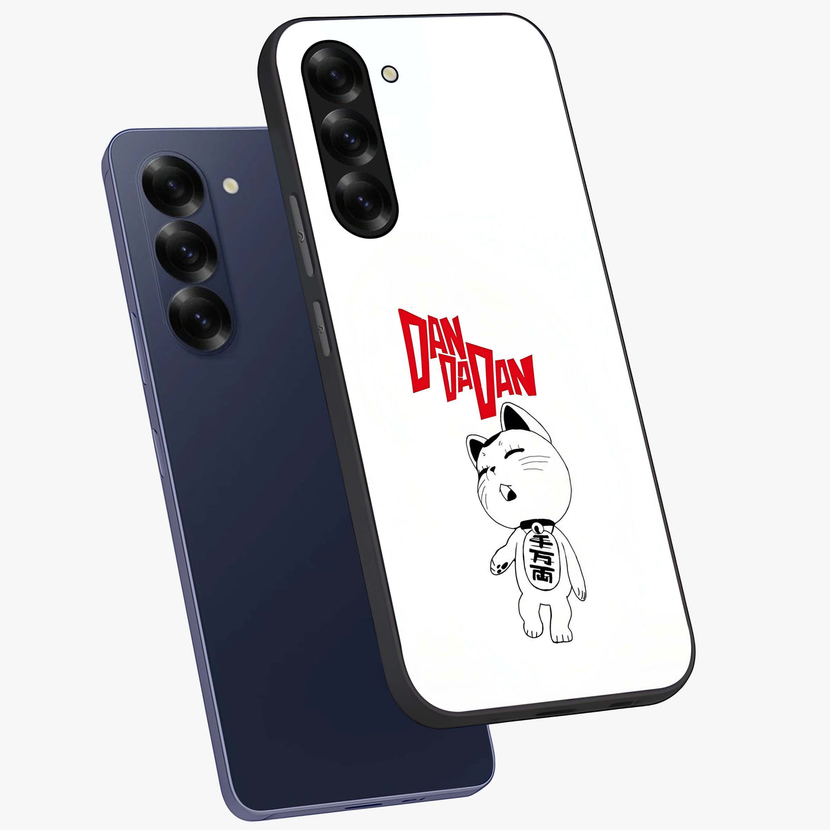 Playful Spirit Charm Glass Case displayed in angled mockup highlighting lively decorative design with playful aesthetic style.