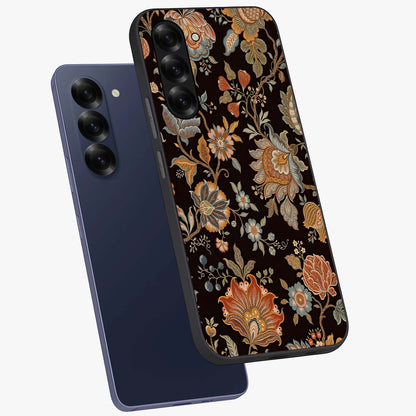 Vintage Floral Dream Glass Case displayed in angled mockup highlighting elegant vintage flower design with soft aesthetic style.