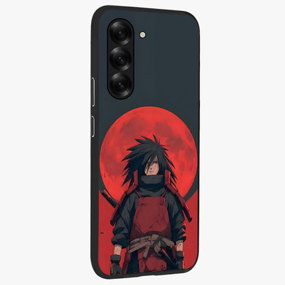 Crimson Moon Warlord Glass Case upright view showcasing powerful warlord artwork with dark celestial theme.
