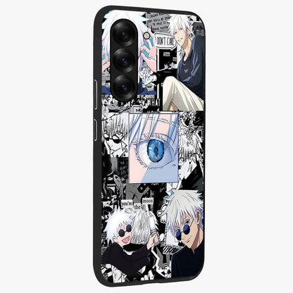 Infinity Sorcerer Chaos Glass Case upright view showcasing dramatic sorcerer artwork with chaotic mystical theme.
