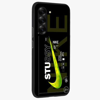 Neon Street Edition Glass Case upright view showcasing colorful neon artwork with modern street culture theme.