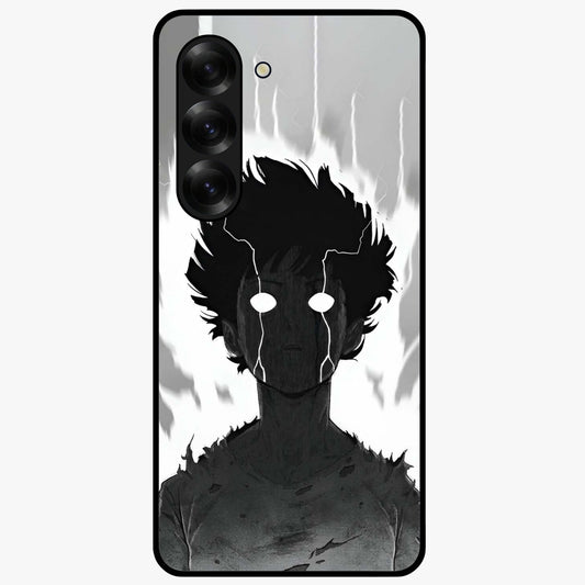 Awakened Inner Rage Glass Case showing flat back view with intense artistic artwork and glossy glass finish.