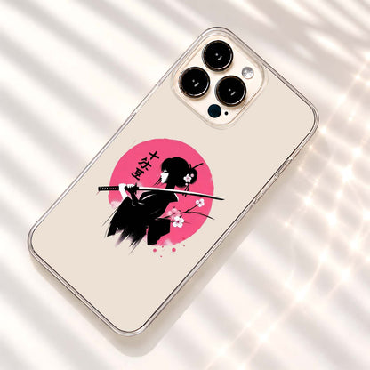 Sakura Samurai Girl Clear Silicon Cover