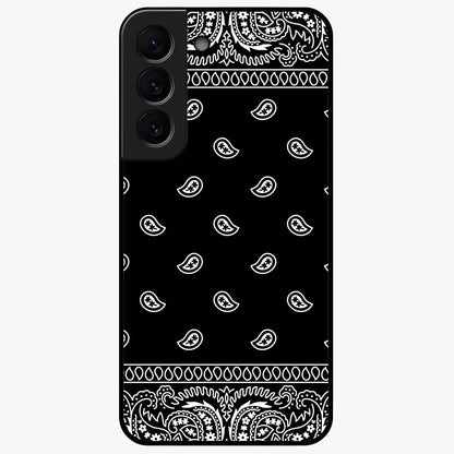 Retro Rebel Threads Glass Case showing flat back view with vintage street style artwork and glossy glass finish.