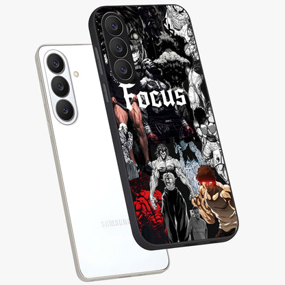 Relentless Power Focus Glass Case displayed in angled mockup highlighting bold statement design with modern aesthetic style.