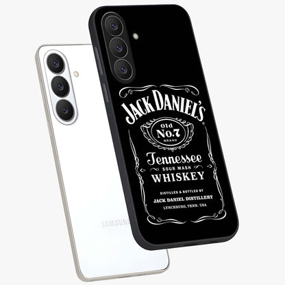 Vintage Whiskey Heritage Glass Case displayed in angled mockup highlighting retro beverage themed design with heritage aesthetic.