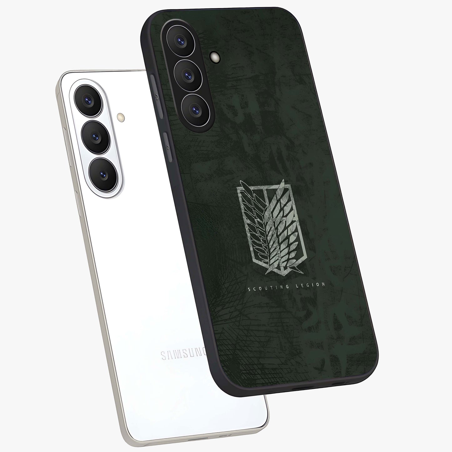 Wings Of Freedom Glass Case displayed in angled mockup highlighting graceful wing design with inspirational aesthetic.