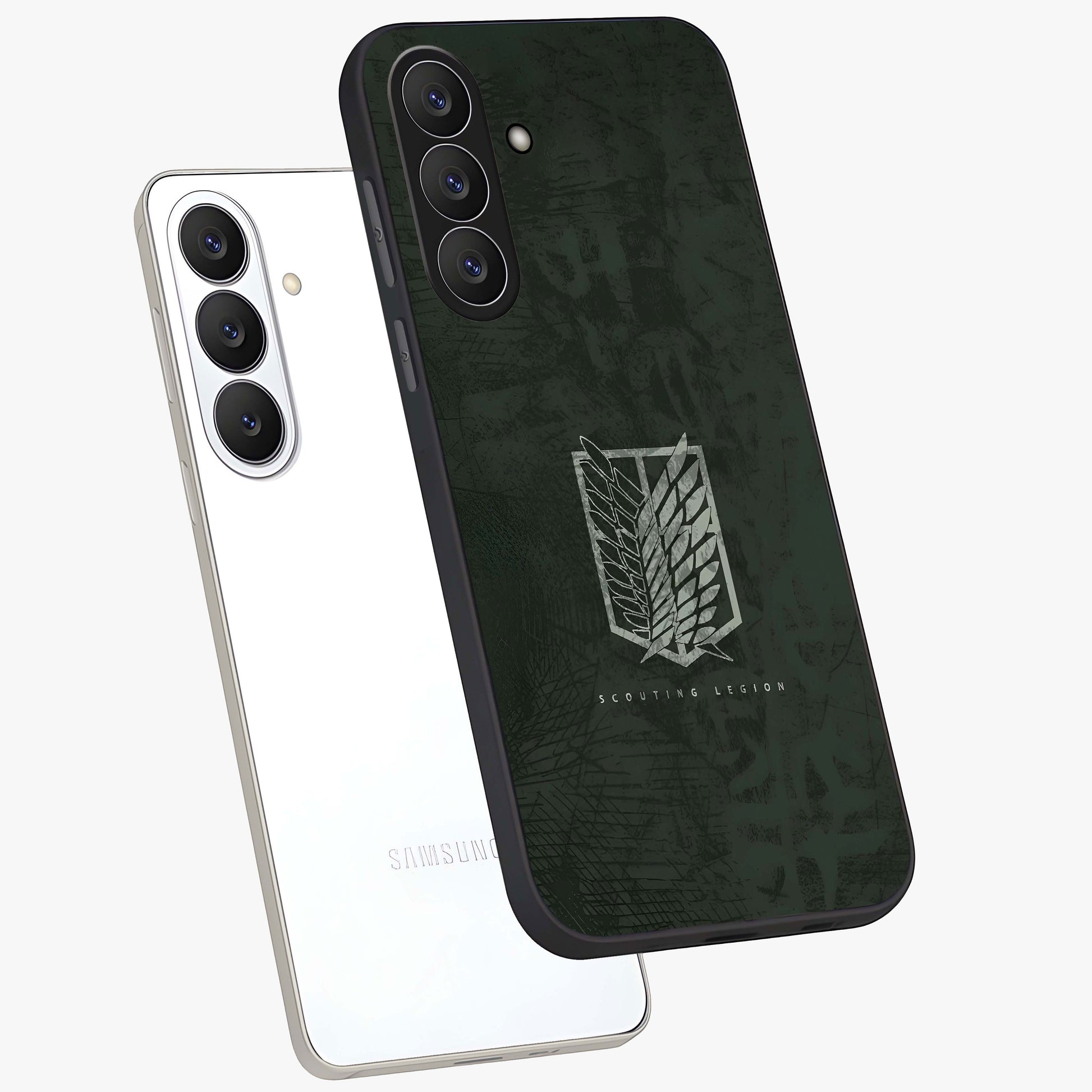Wings Of Freedom Glass Case displayed in angled mockup highlighting graceful wing design with inspirational aesthetic.