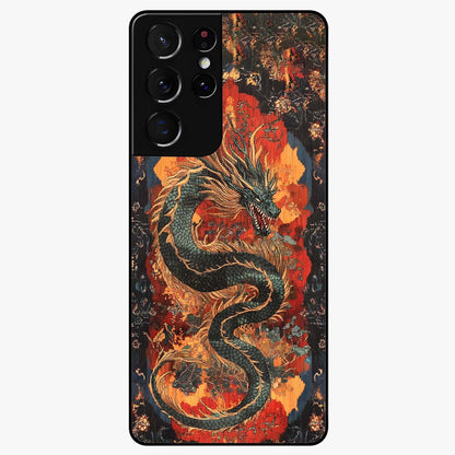 Inferno Dragon Soul Glass Case For Samsung Galaxy S21 Ultra