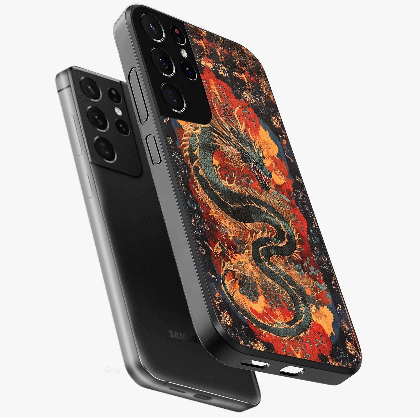 Inferno Dragon Soul Glass Case For Samsung Galaxy S21 Ultra