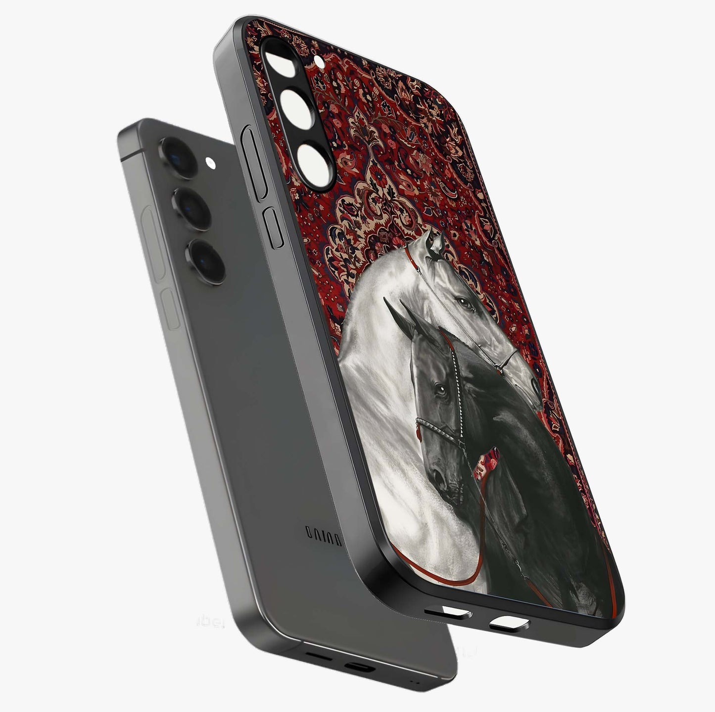 Regal Stallion Tapestry Glass Case For Samsung Galaxy S23