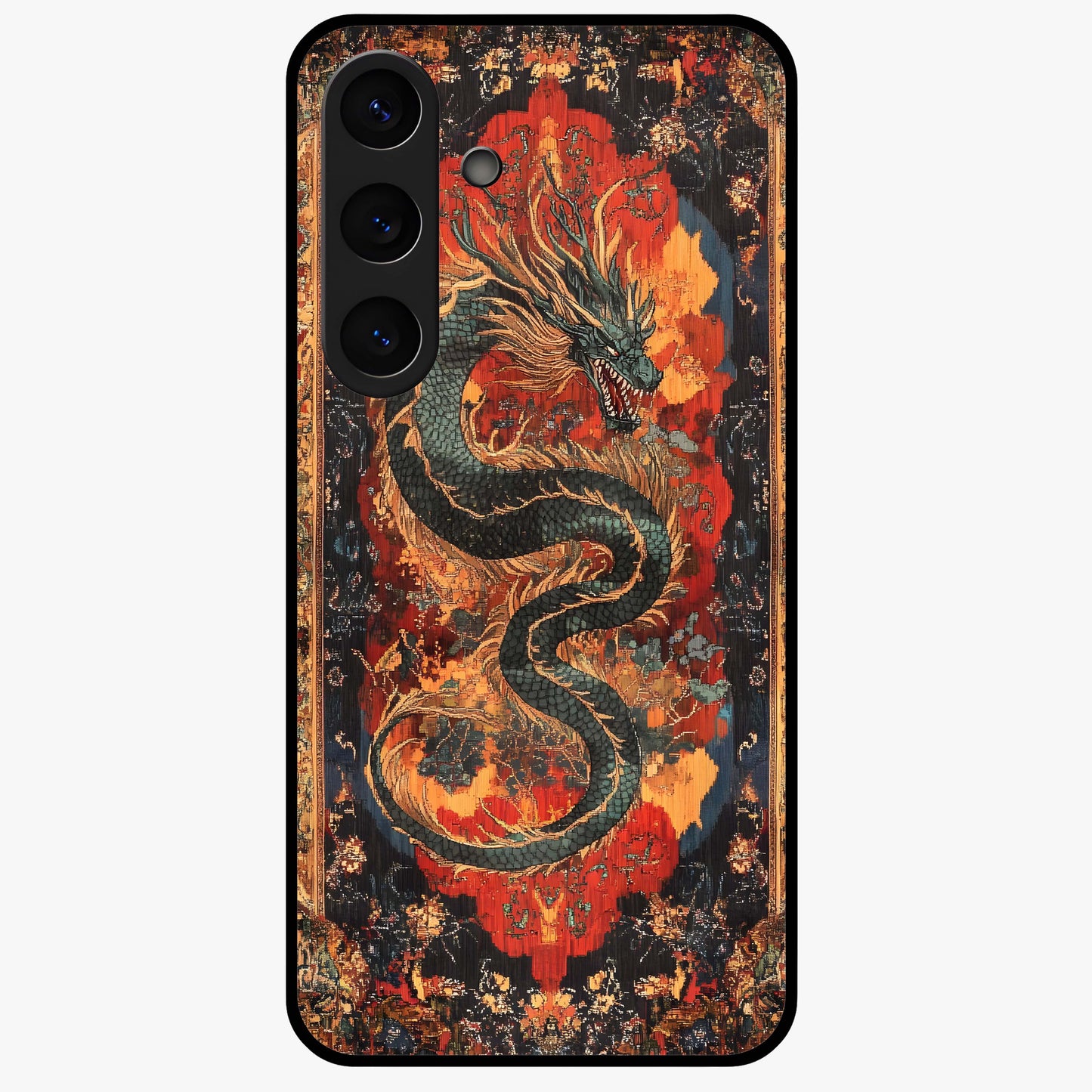 Inferno Dragon Soul Glass Case For Samsung Galaxy S24 Fe