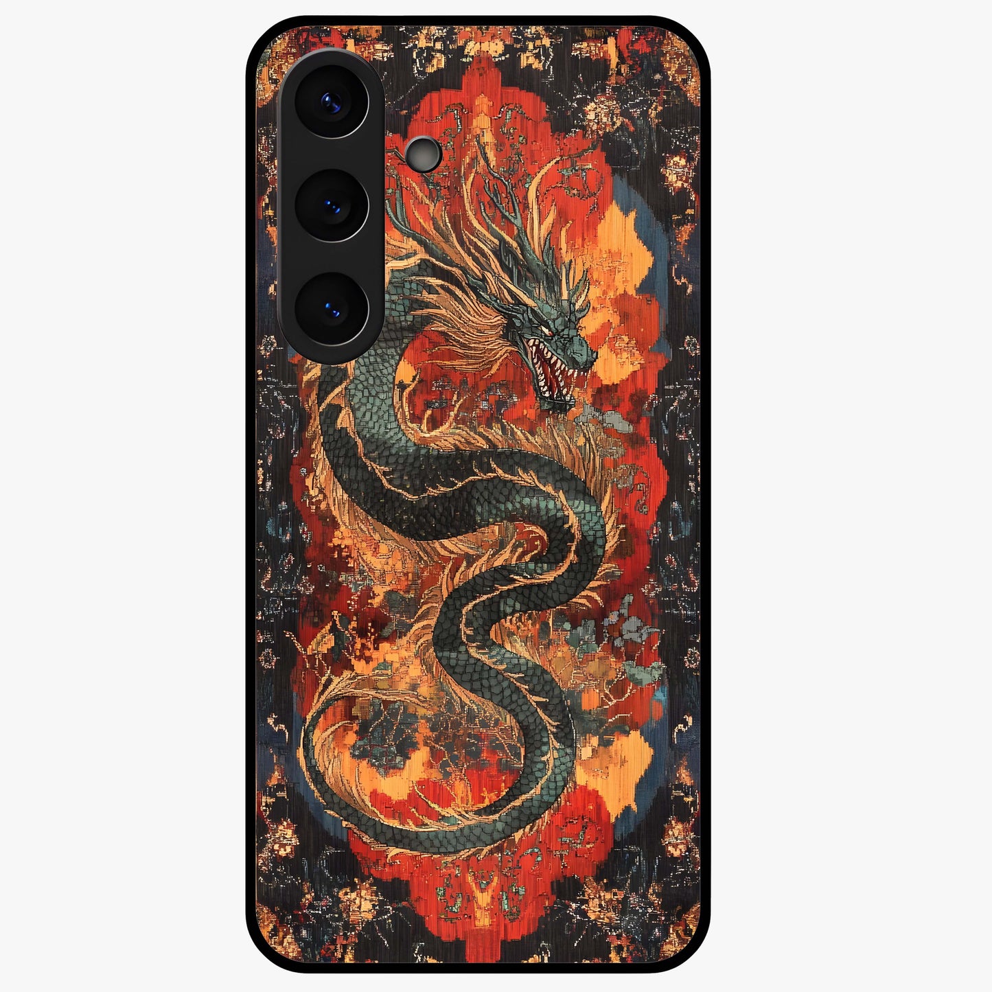 Inferno Dragon Soul Glass Case For Samsung Galaxy S24 Plus