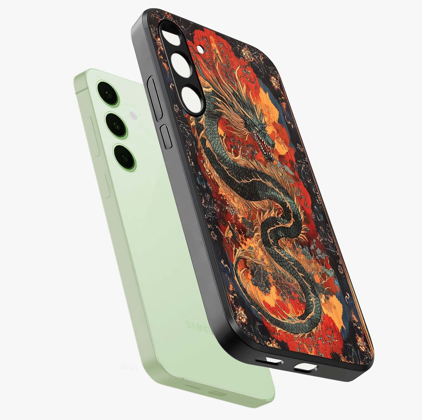 Inferno Dragon Soul Glass Case For Samsung Galaxy S24 Plus