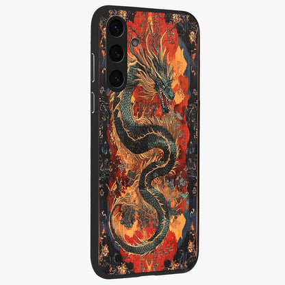 Inferno Dragon Soul Glass Case For Samsung Galaxy S24 Plus