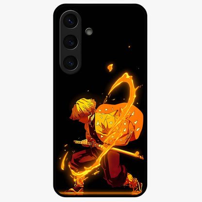 Thunder Flame Execution Glass Case For Samsung Galaxy S24
