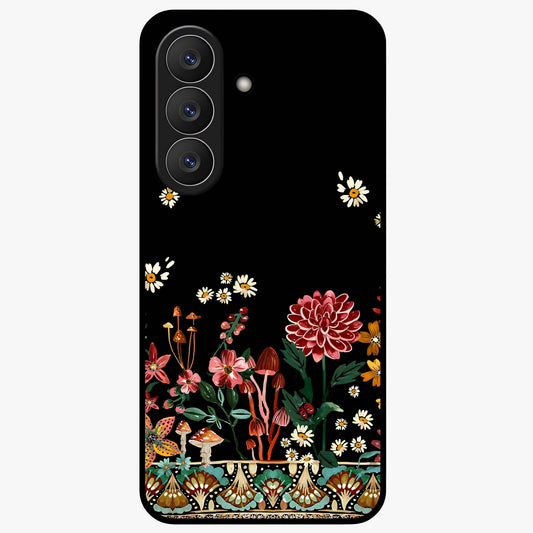 Midnight Bloom Pattern Glass Case For Samsung Galaxy S26
