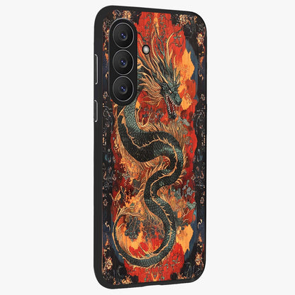 Inferno Dragon Soul Glass Case For Samsung Galaxy S26