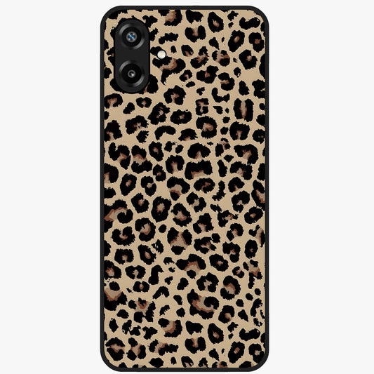 Savage Chic Pattern Glass Case showing flat back view with stylish patterned artwork and glossy glass finish.