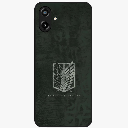 Wings Of Freedom Glass Case showing flat back view with symbolic wings artwork and glossy glass finish.