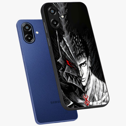 Berserker Blood Oath Glass Case displayed in angled mockup highlighting dark fantasy graphic design and powerful theme.