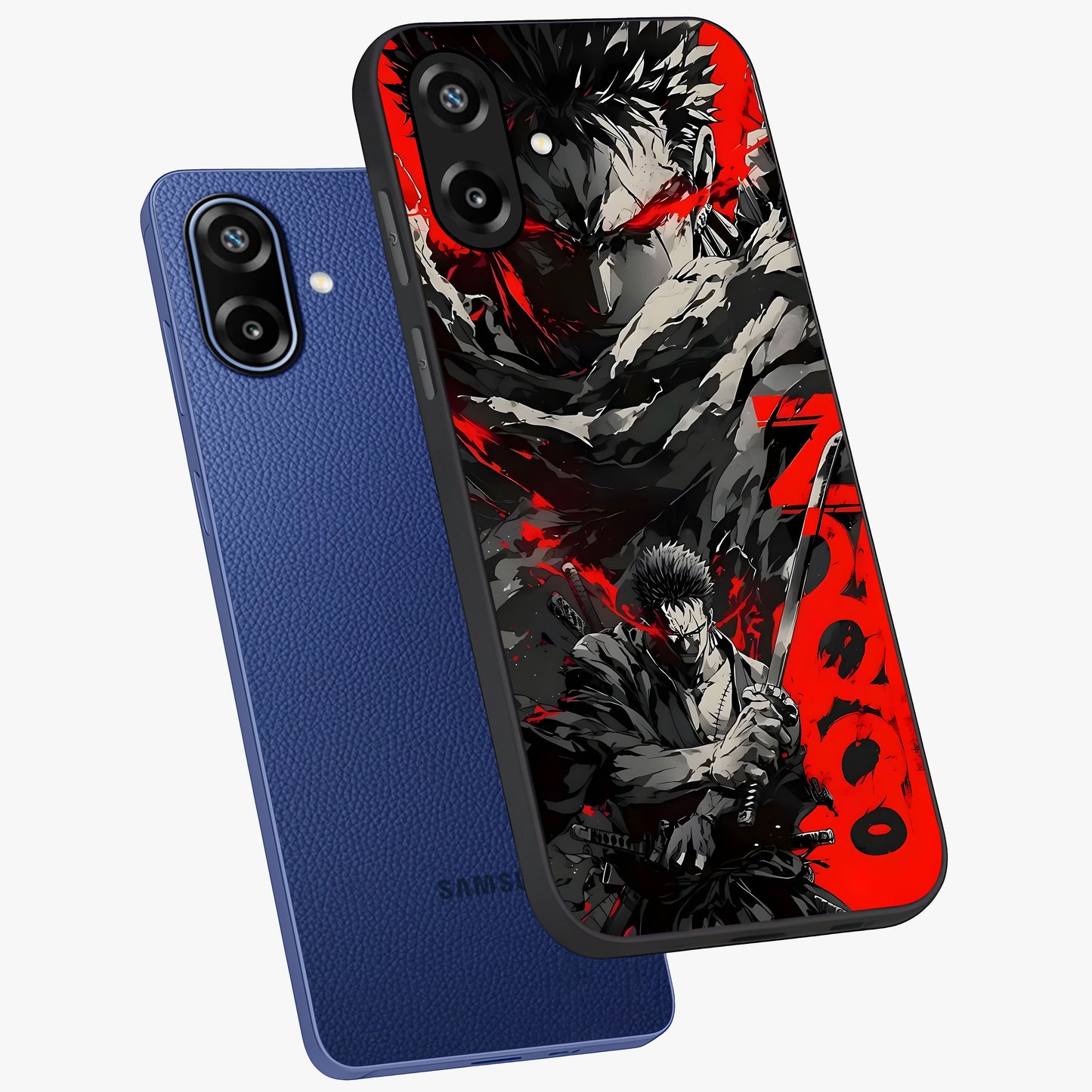Demon Sword Resolve Glass Case displayed in angled mockup highlighting powerful demon sword illustration with dark fantasy aesthetic.