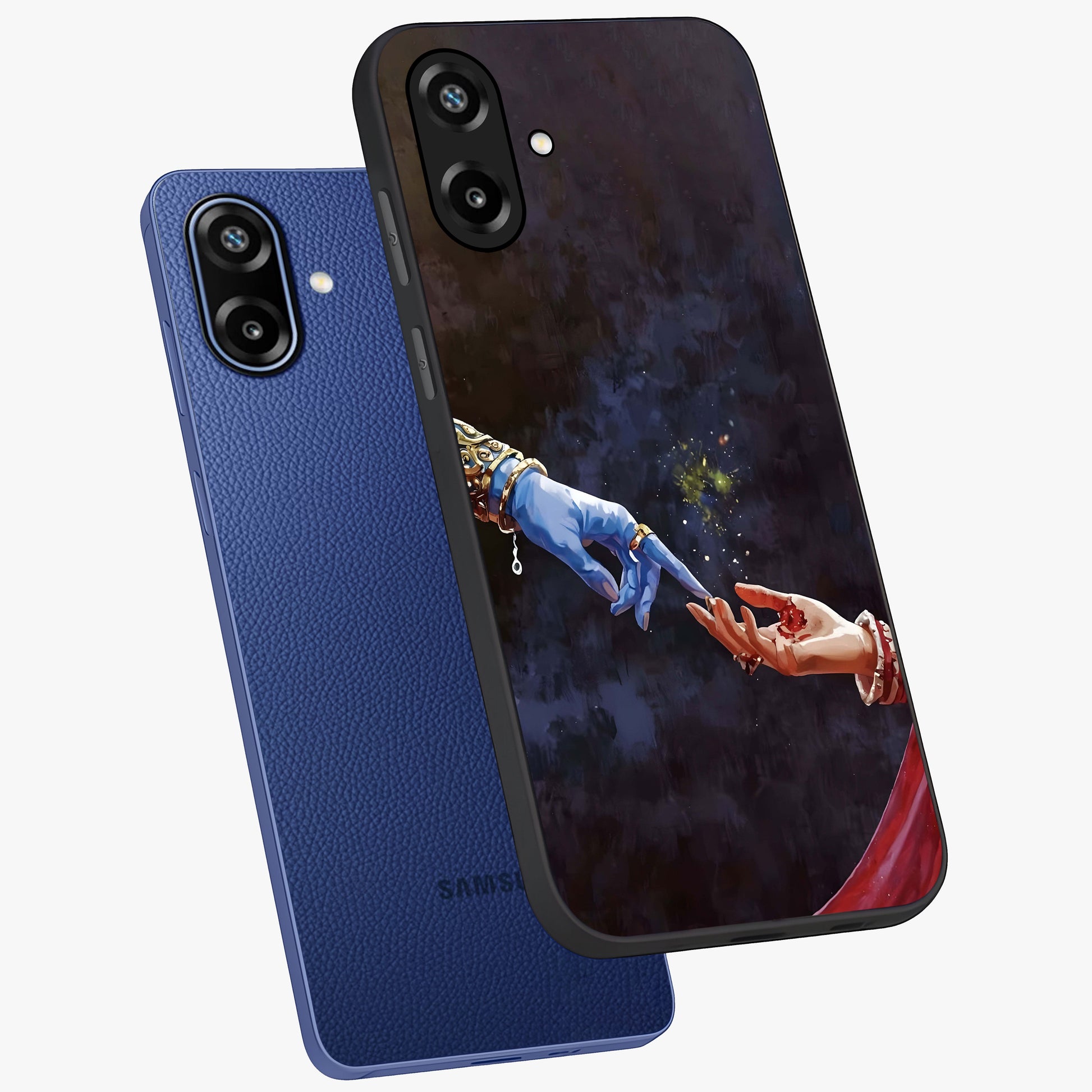 Divine Touch Eternal Glass Case displayed in angled mockup highlighting elegant divine inspired design with calm aesthetic style.