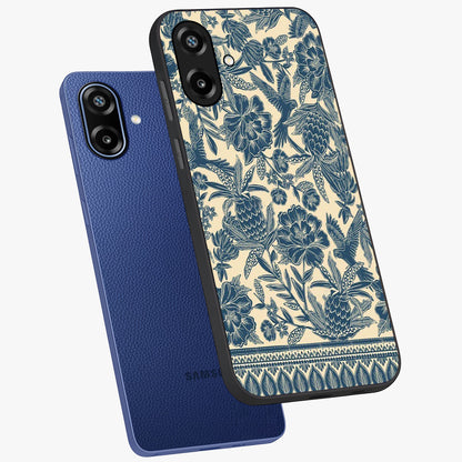 Heirloom Wild Bloom Glass Case displayed in angled mockup highlighting botanical bloom design with classic aesthetic style.