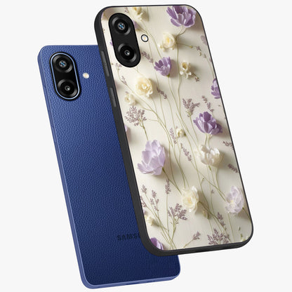 Lilac Breeze Harmony Glass Case displayed in angled mockup highlighting calm lilac breeze design with soothing aesthetic style.