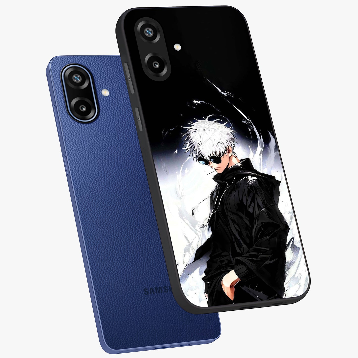 Limitless Shadow King Glass Case displayed in angled mockup highlighting dramatic dark hero design with intense aesthetic.