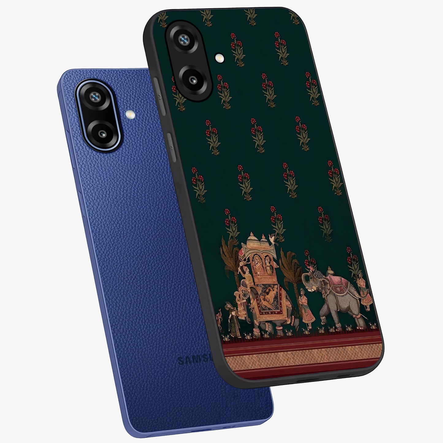 Macmerise Glass Case displayed in angled mockup highlighting trendy graphic design with sleek aesthetic style.
