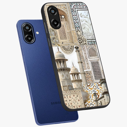 Mughal Marble Legacy Glass Case displayed in angled mockup highlighting elegant heritage marble artwork with royal aesthetic.