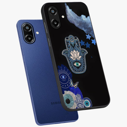 Mystic Hand Aura Glass Case displayed in angled mockup highlighting magical aura design with spiritual aesthetic style.