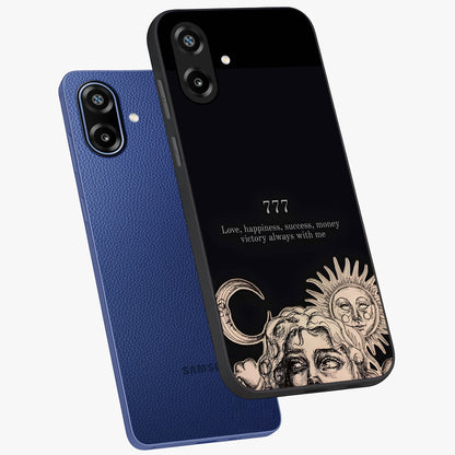 Mystic Victory Aura Glass Case displayed in angled mockup highlighting energetic aura design with bold mystical aesthetic.