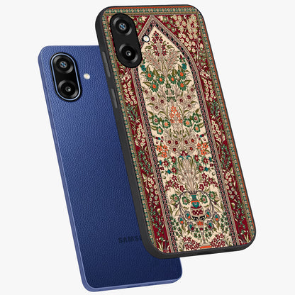 Persian Inspired Glass Case displayed in angled mockup highlighting intricate traditional design with elegant cultural aesthetic.