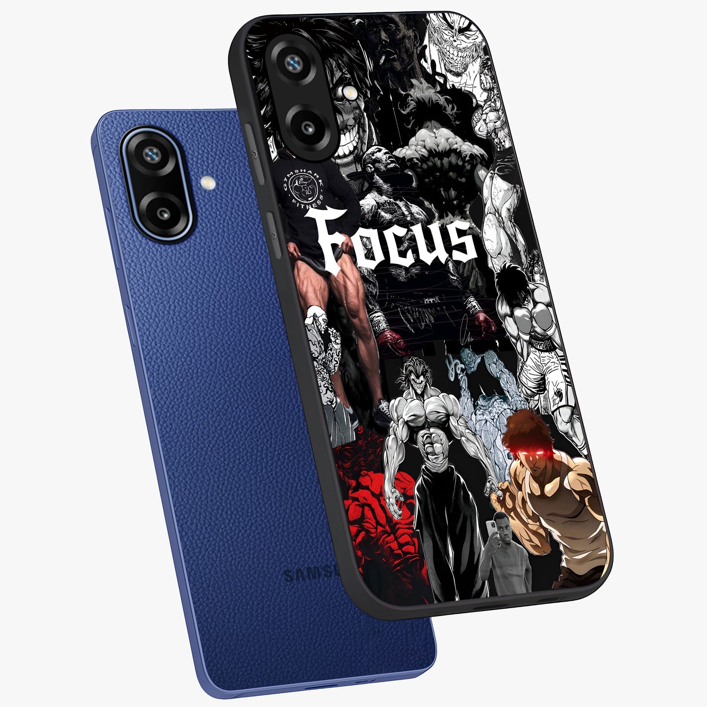 Relentless Power Focus Glass Case displayed in angled mockup highlighting bold statement design with modern aesthetic style.