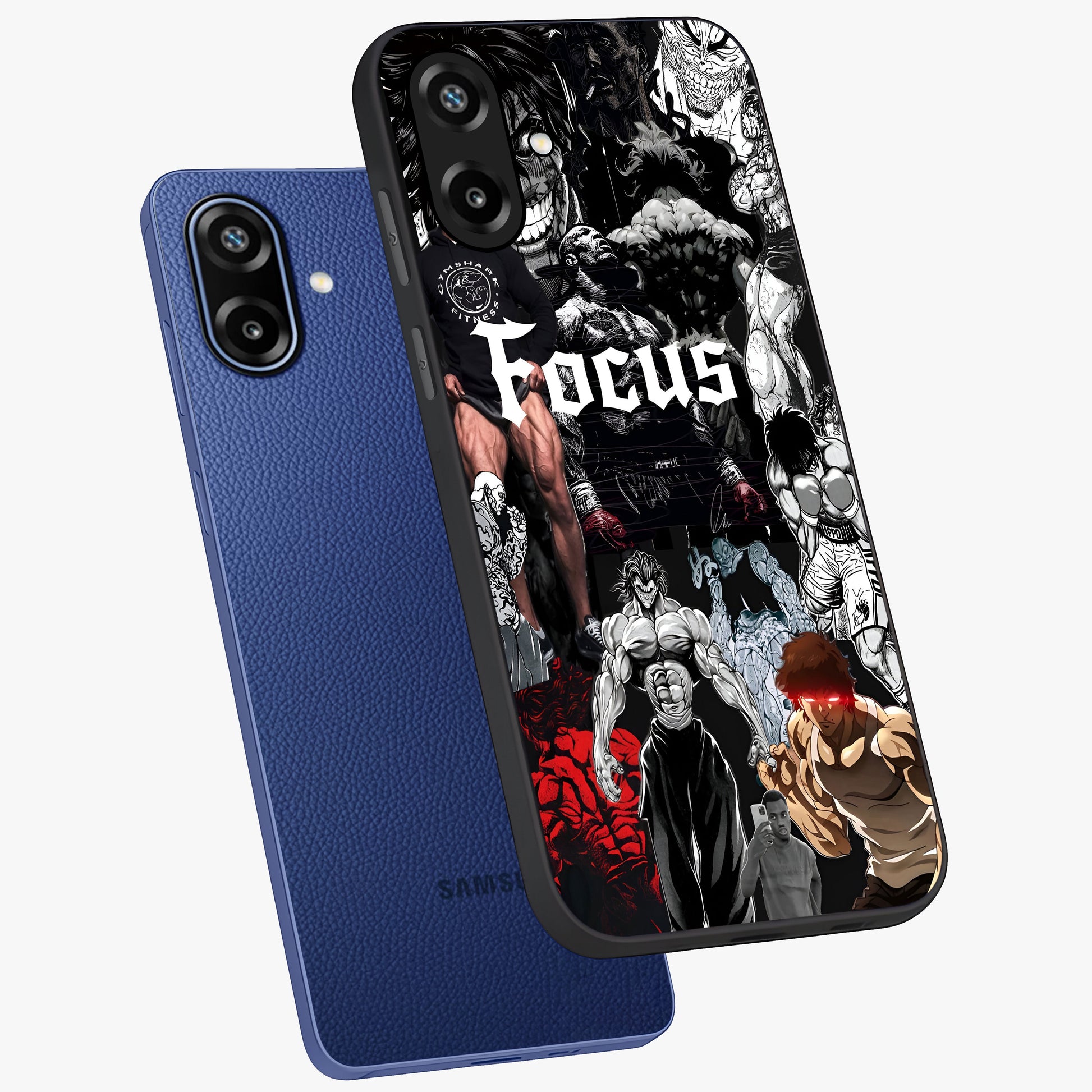 Relentless Power Focus Glass Case displayed in angled mockup highlighting bold statement design with modern aesthetic style.
