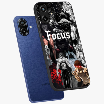 Relentless Power Focus Glass Case displayed in angled mockup highlighting bold statement design with modern aesthetic style.