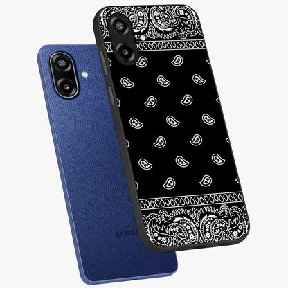 Retro Rebel Threads Glass Case displayed in angled mockup highlighting retro inspired graphic design with rebellious aesthetic.