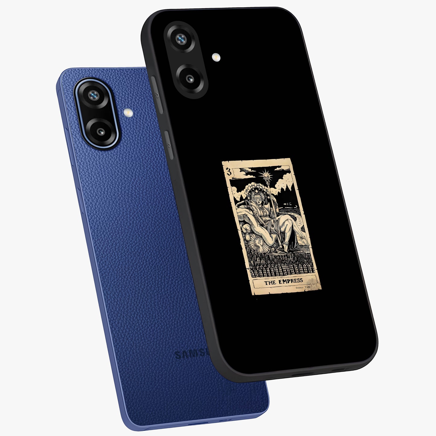 The Empress Glass Case displayed in angled mockup highlighting elegant royal design with majestic aesthetic style.